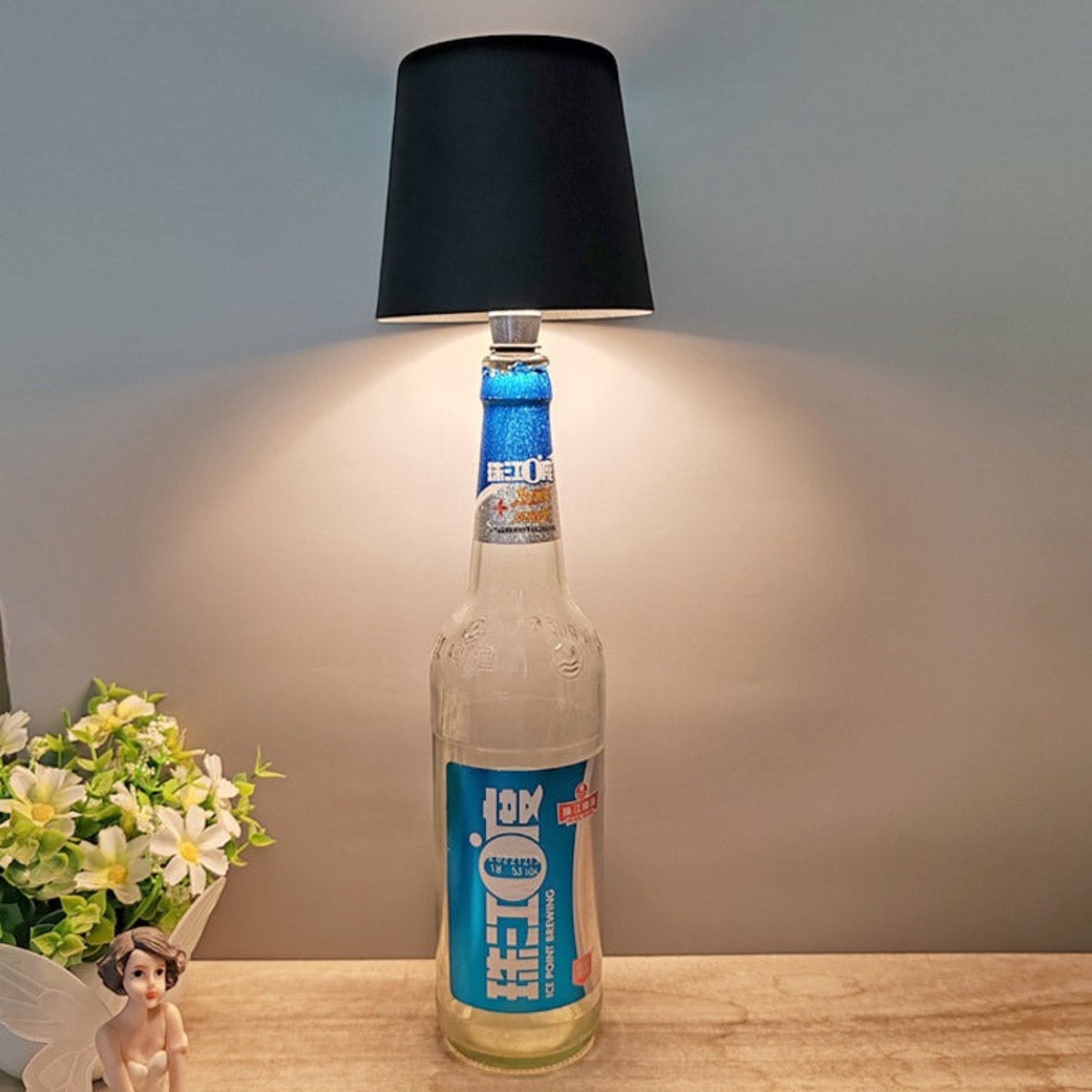 LED Wine Bottle Cordless Table Lamp - Curio Gadgets