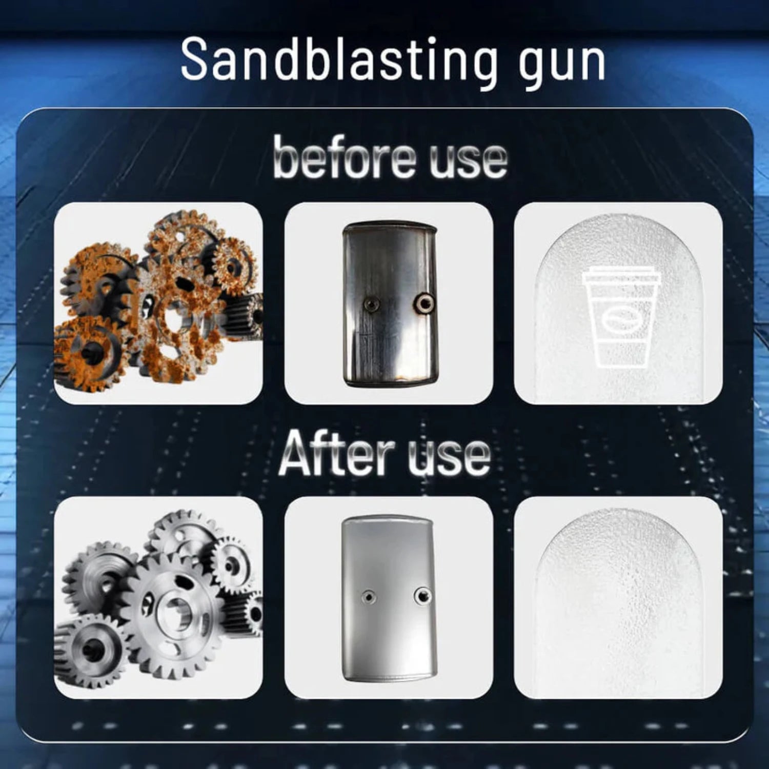 Portable Gravity Sandblasting Gun - Curio Gadgets