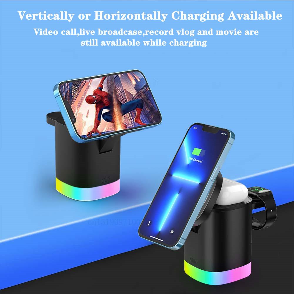 3 In 1 Magnetic Wireless Charger - Curio Gadgets