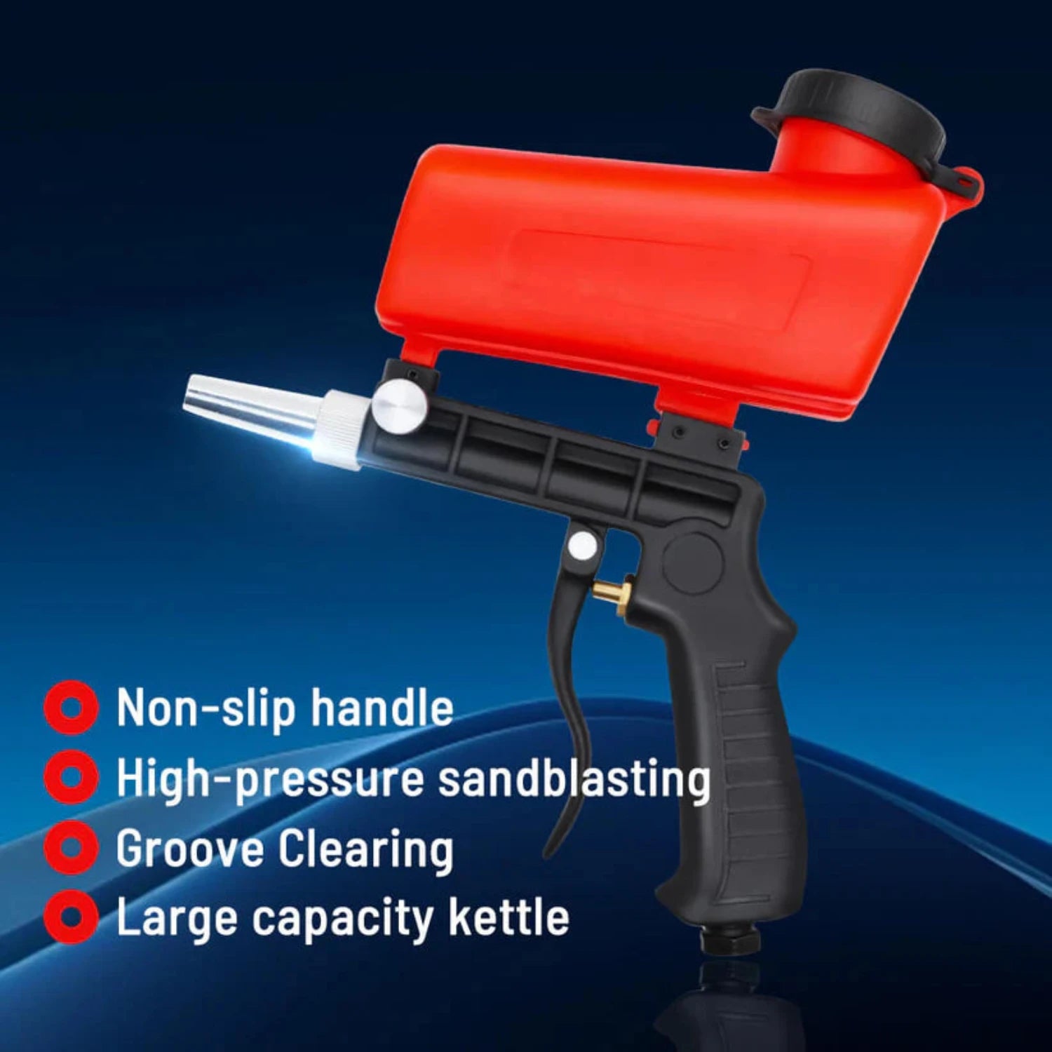 Portable Gravity Sandblasting Gun - Curio Gadgets