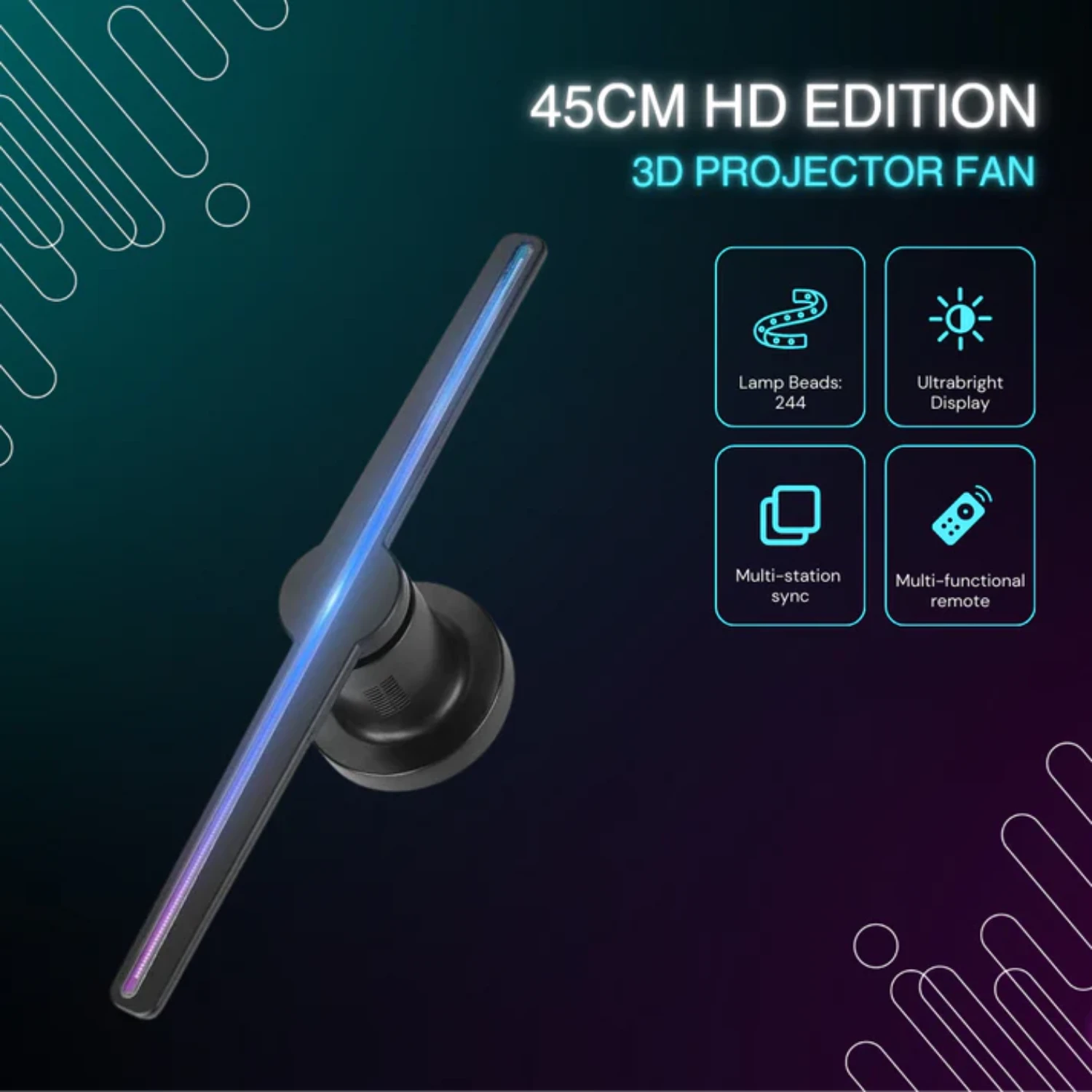 3D Hologram Projector Fan - Curio Gadgets