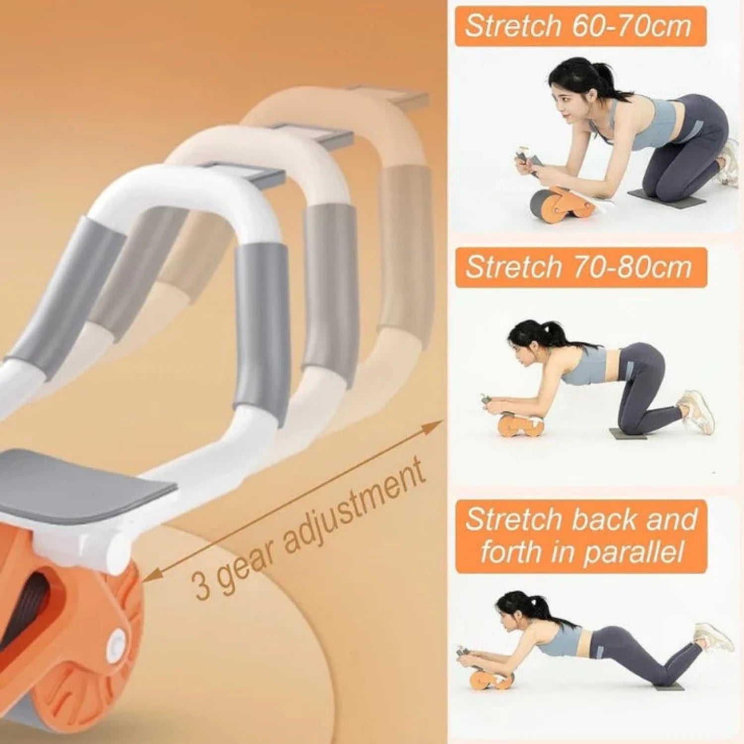 Automatic Rebound Abdominal Wheel Roller - Curio Gadgets