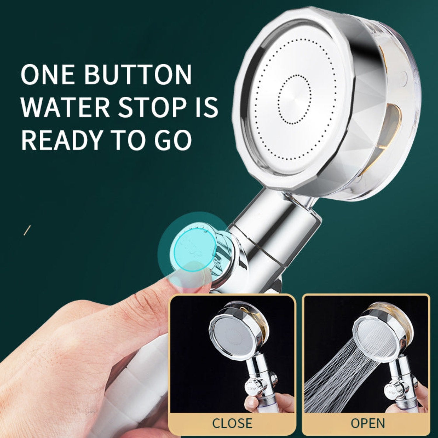 Propeller Turbocharged Shower Head - Curio Gadgets