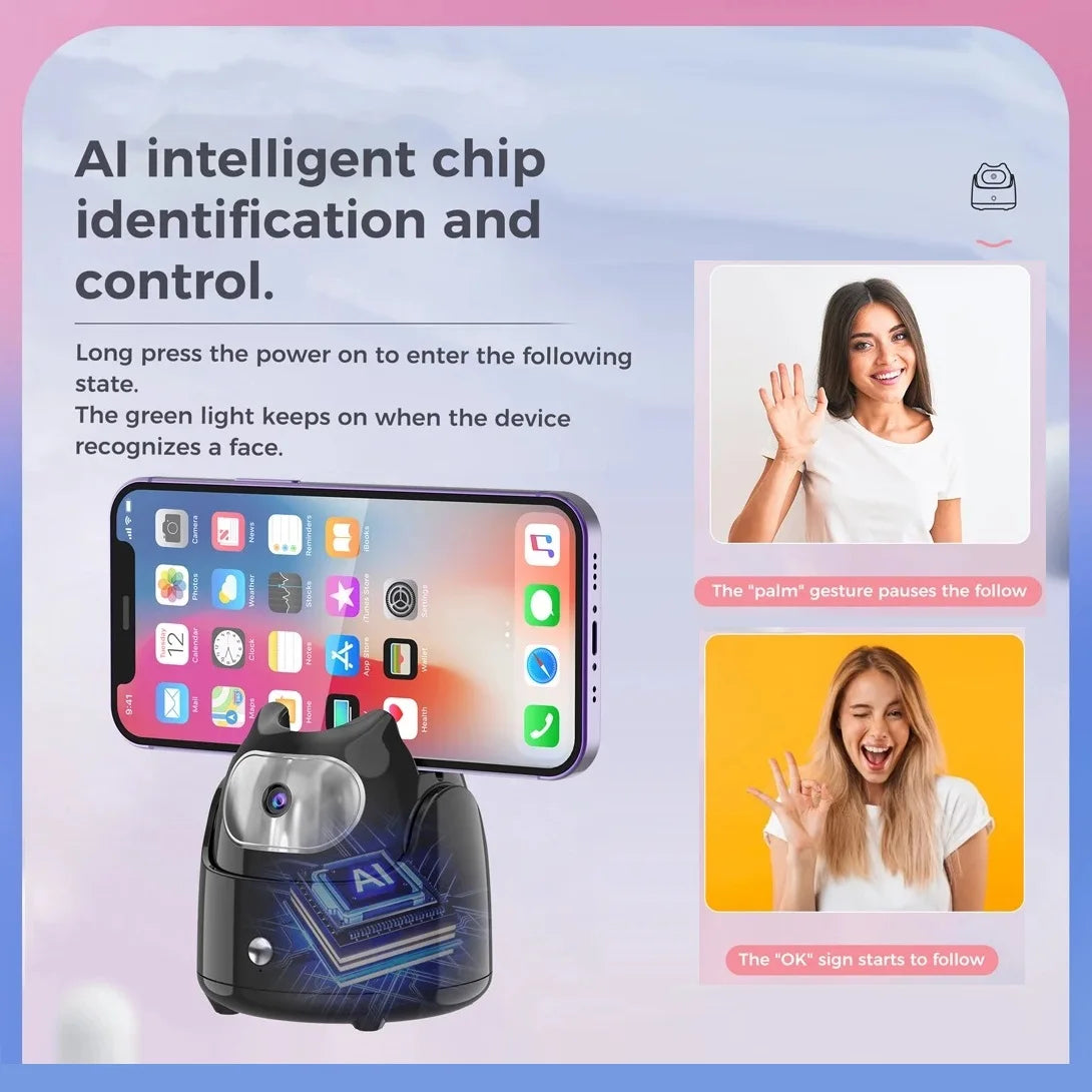 AI Face Recognition Phone Tripod - Curio Gadgets