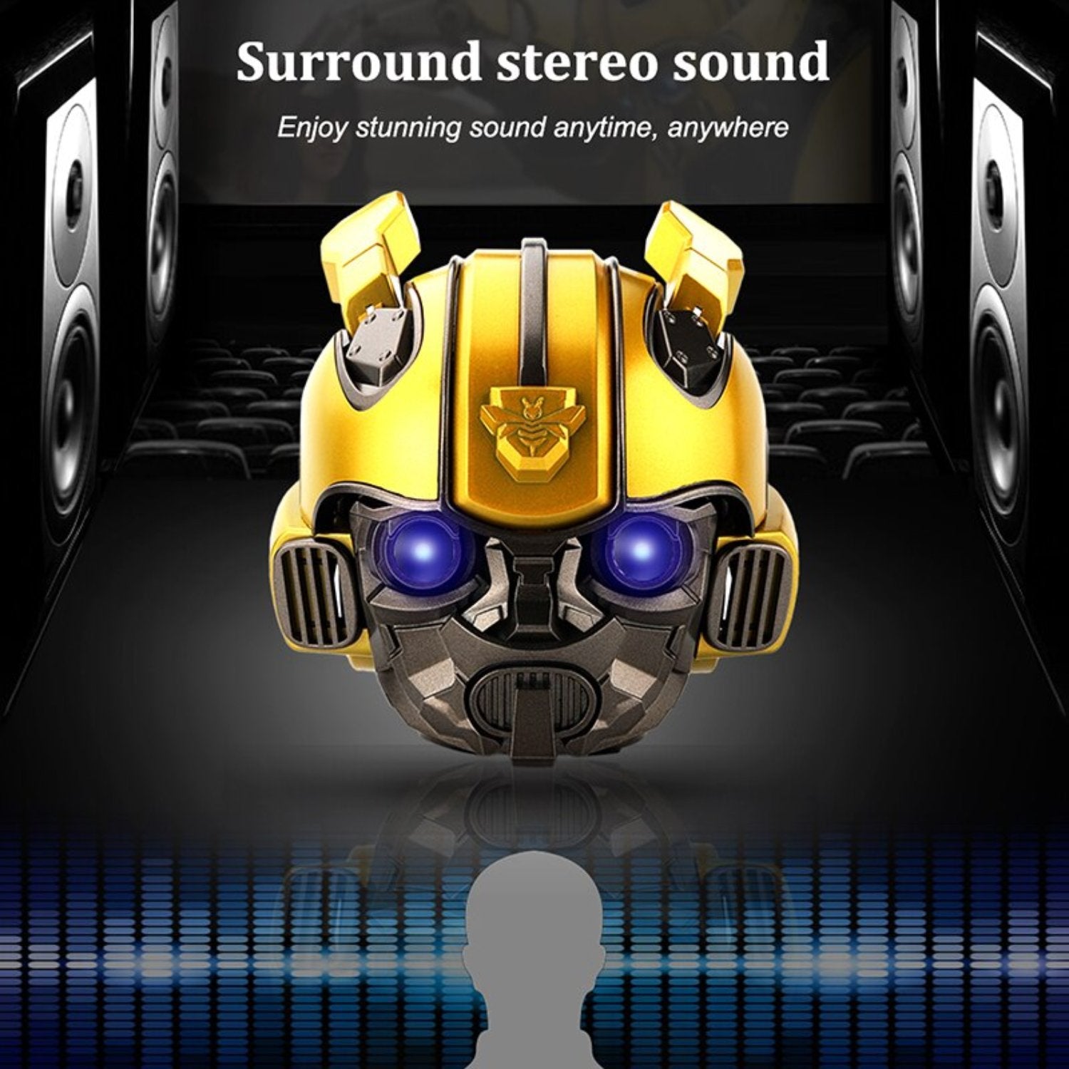 Bumblebee Helmet Speaker - Curio Gadgets