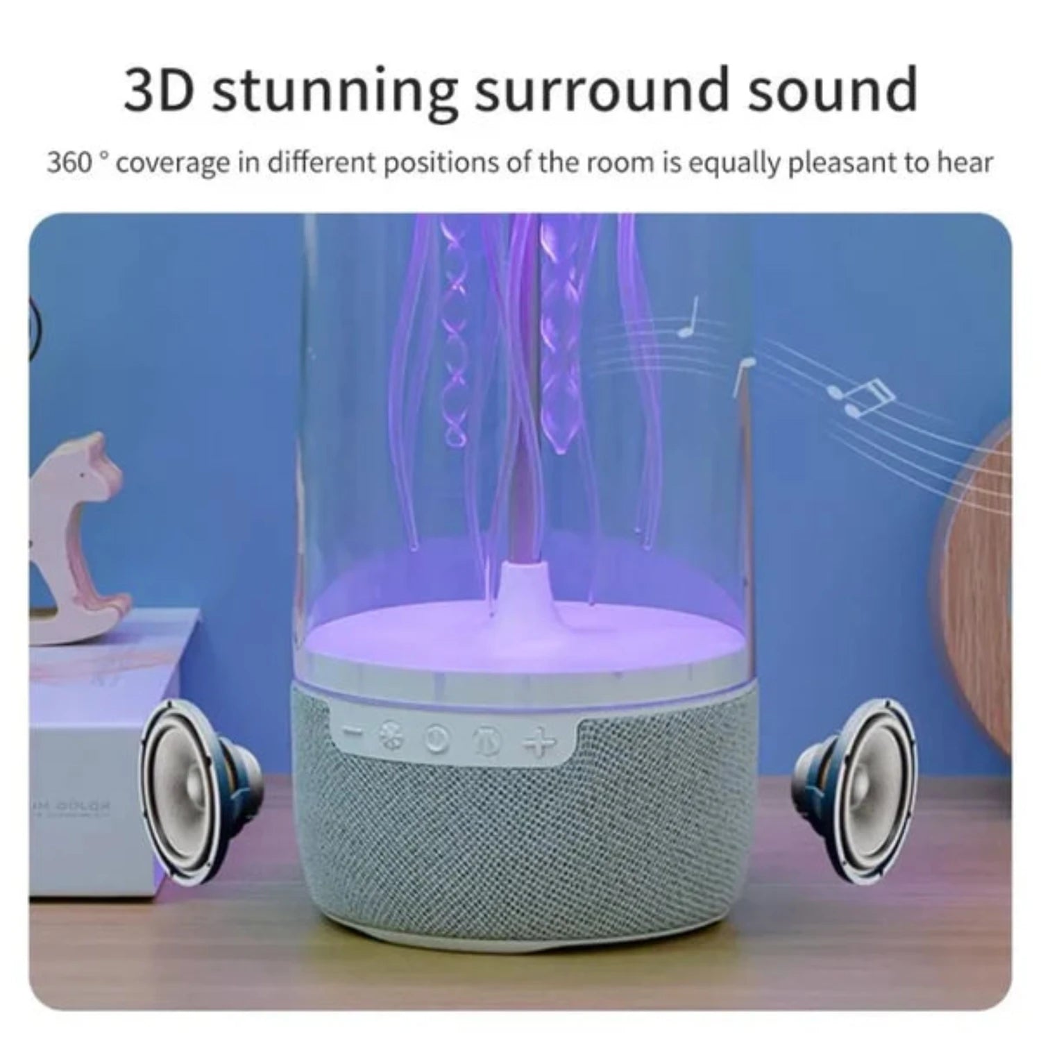 Jellyfish Lamp Bluetooth Speaker - Curio Gadgets