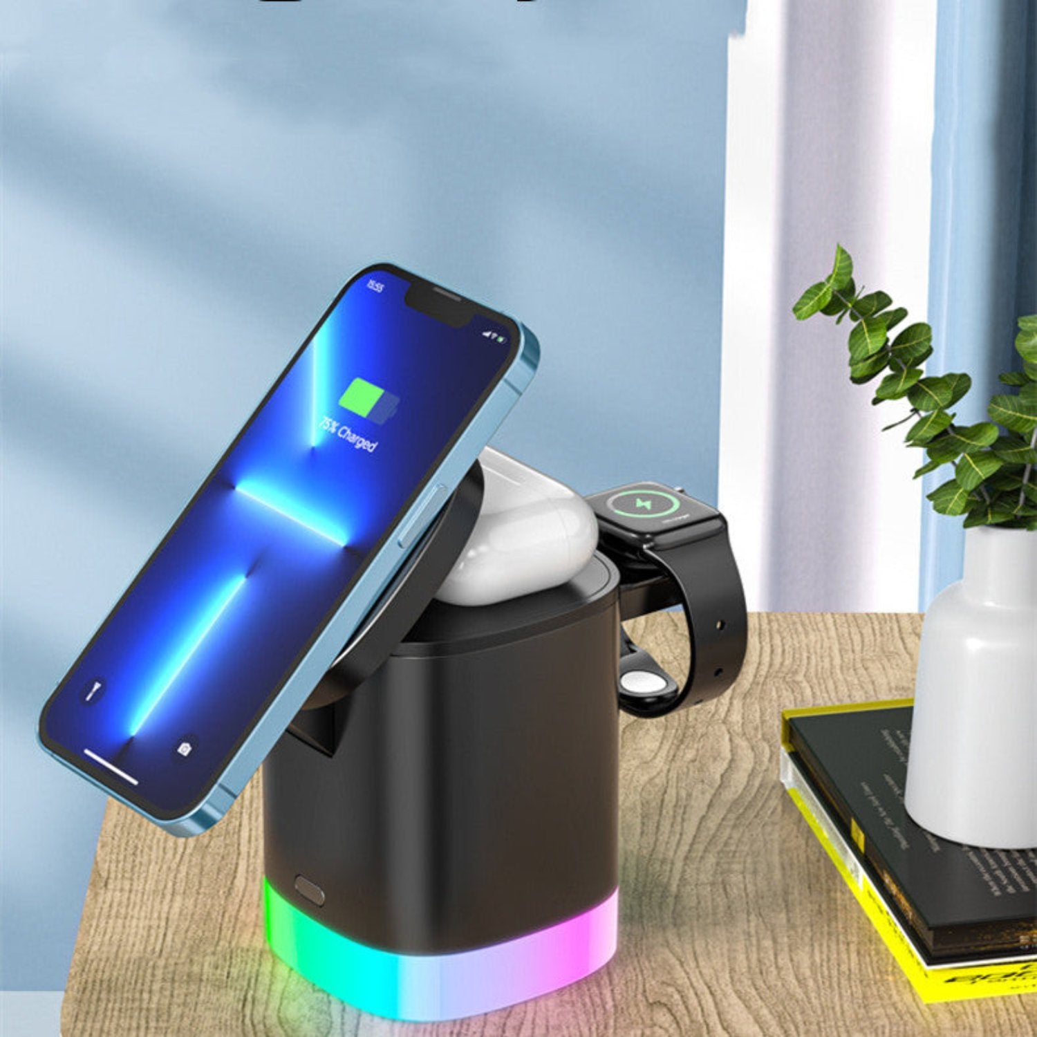 3 In 1 Magnetic Wireless Charger - Curio Gadgets