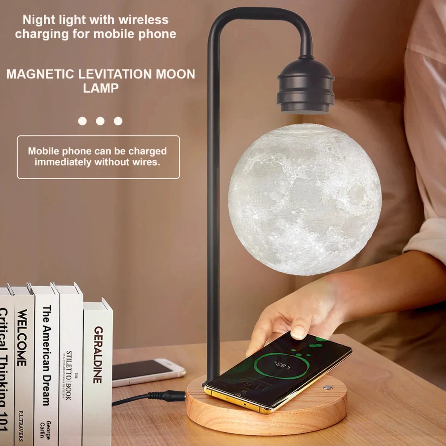 Magnetic Levitation Desk Lamp - Curio Gadgets